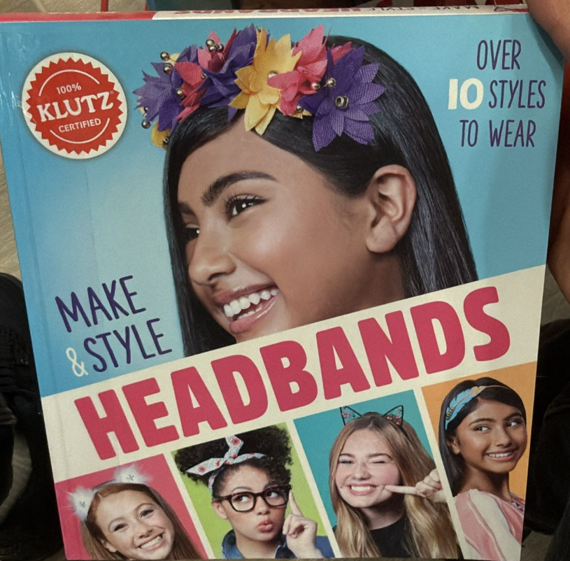 Klutz Kids Make & Style Headbands Craft Kit – 67-Piece DIY Hair Accessories for Kids