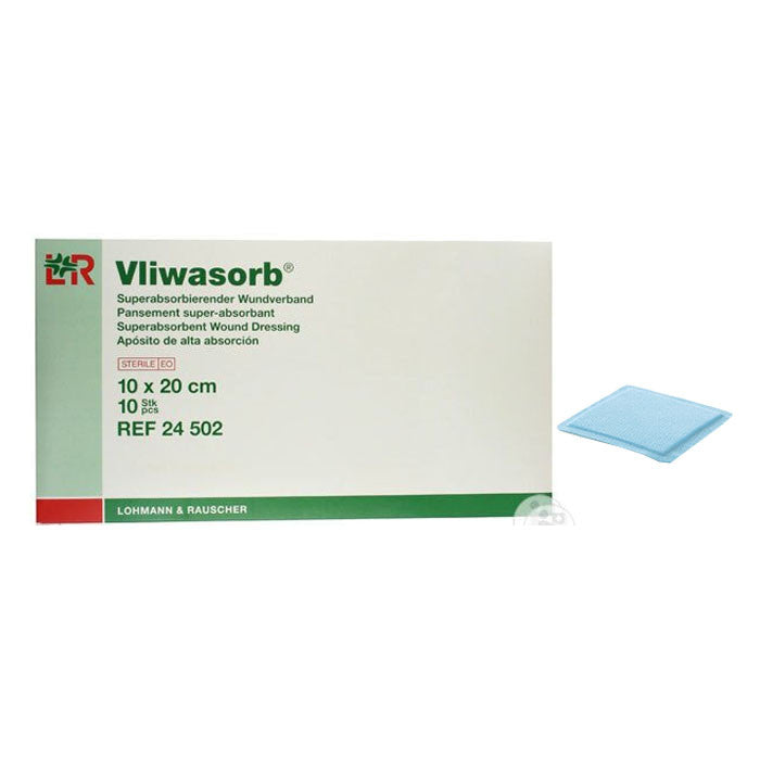 Vliwasorb Super Absorbent Dressing 4 x 8 Inch Rectangle – Sterile High-Exudate Dressing