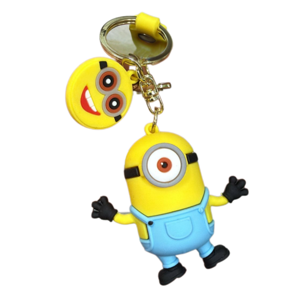 Minions Keychain Cute Silicone Car Key Chain