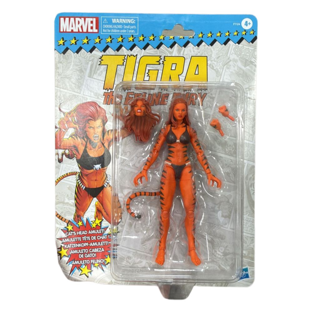 Marvel Legends Vintage (Retro) Series Tigra Action Figure – The Feline Fury (6-Inch)