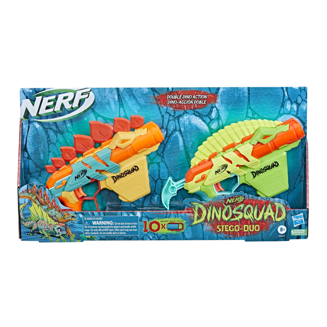 DinoSquad Stego-Duo Blaster Set with 2 Blasters & 10 Darts Ages 8+
