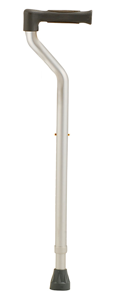 Extra Tall Walking Cane with Offset Handle with Reflector