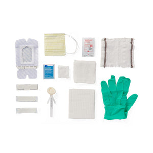 Medline Dressing Change Tray with SorbaView 2000 – Sterile Catheter Care Kit