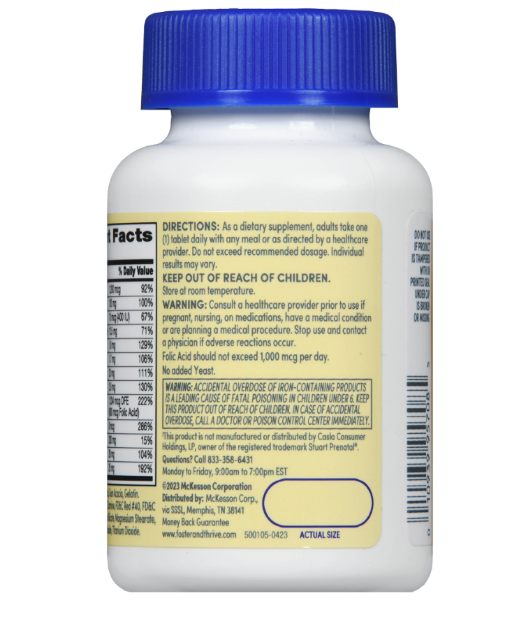 Foster & Thrive PreNatal Tablets 100 count