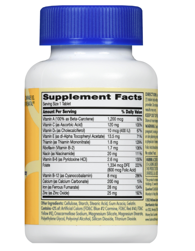 Foster & Thrive PreNatal Tablets 100 count