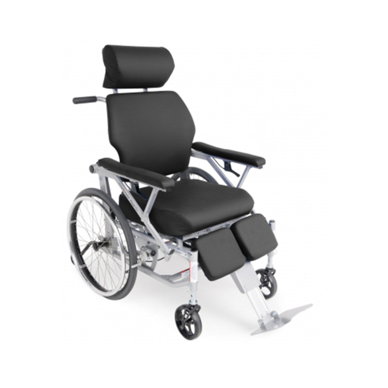 Tilt-In-Space Wheelchair Dual Axle Black Upholstery 20 Inch Seat Width 300 lbs. Weight Capacity