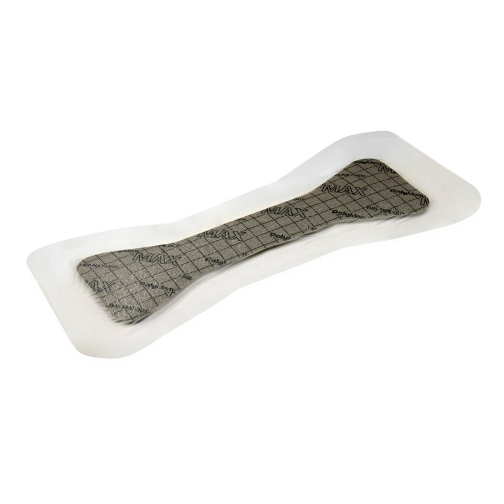 PolyMem Silver Foam Dressing 5.3 x 11 Inch Surgical Adhesive Dressing