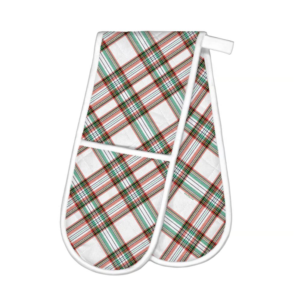 Michel Design Works Vintage Plaid Double Oven Glove