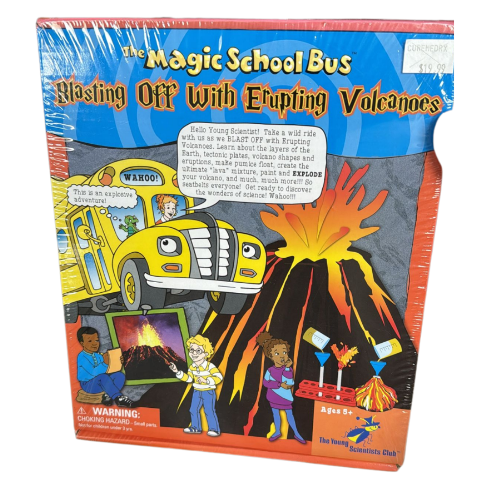 Magic School Bus Blasting Off with Erupting Volcanoes Science Kit – Hands-On STEM Learning Toy