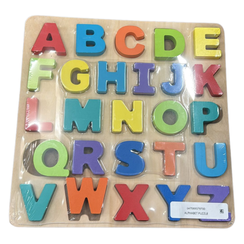 Spark Create Imagine Wooden Alphabet Puzzle – Educational Toy for Toddlers 18+ Months
