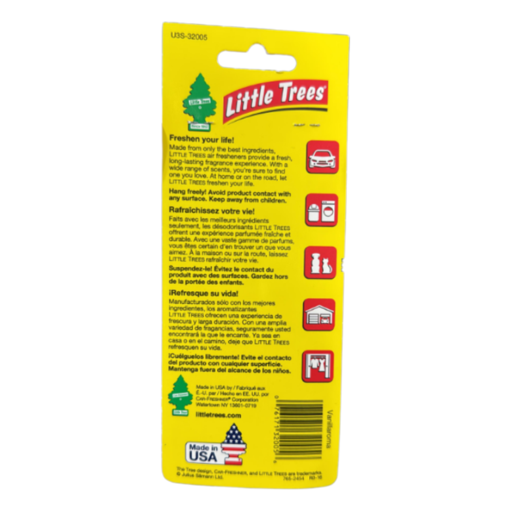 Little Trees Air Freshener – Vanillaroma Fragrance (3-Pack)