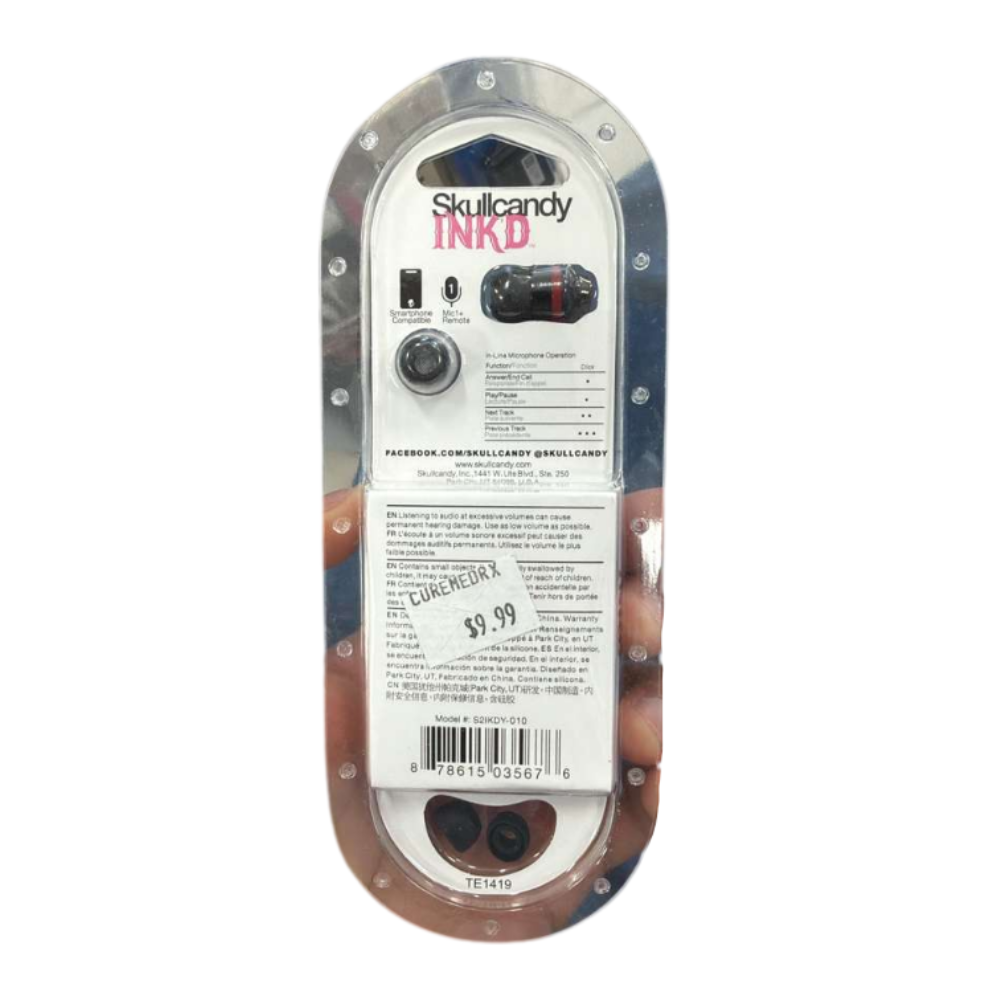 Skullcandy Ink’d 2.0 Wired In-Ear Headphones with Mic & Remote – Supreme Sound