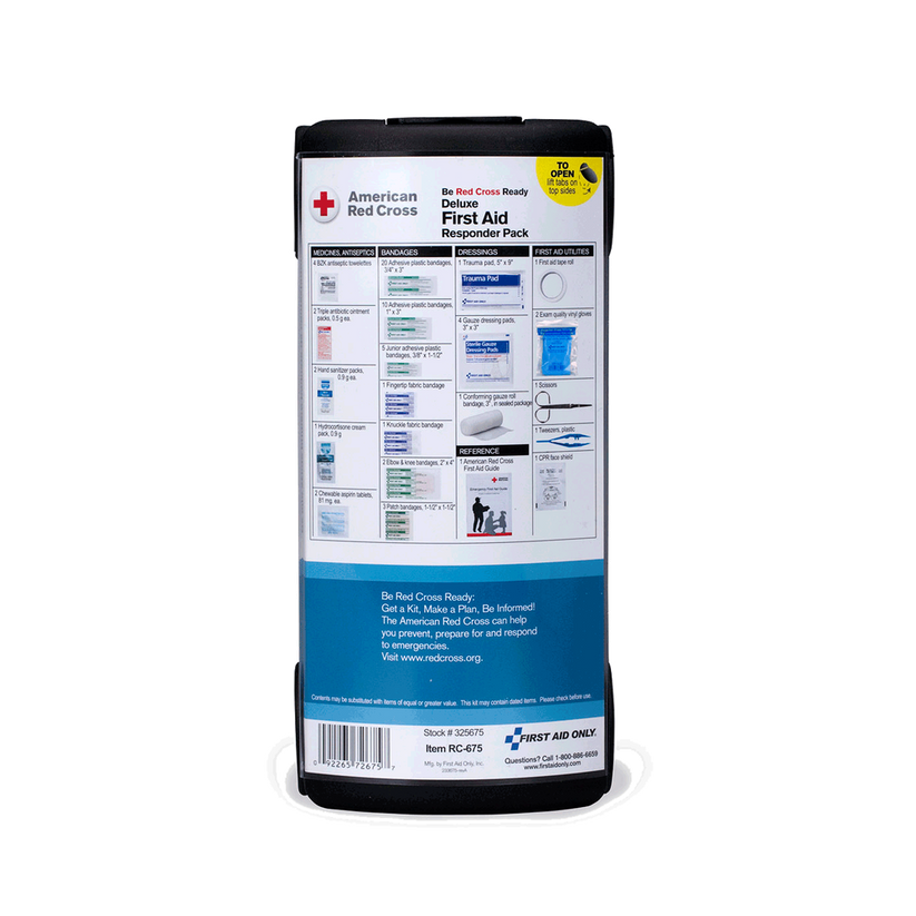 American Red Cross First Aid Kit Pack with Bandages, Gauze and CPR Shield