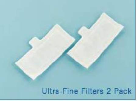 CPAP Filter Ultrafine Disposable 2 per Pack White No Tab