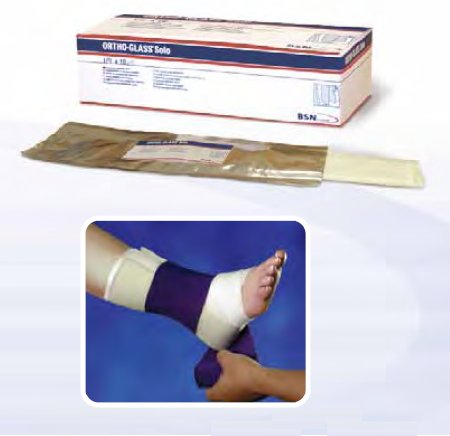 Unpadded Precut Splinting System ORTHO-GLASS Solo 4 X 30 Inch Fiberglass White