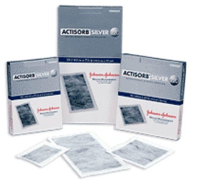 3M Actisorb Silver 220 Charcoal Dressing 4-1/8 x 7-1/2 Inch Sterile