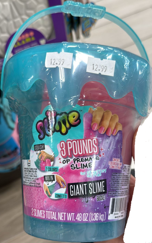 So Slime Pre-Made Giant Slime Bucket – 3 Pounds of Non-Toxic Sensory Fun