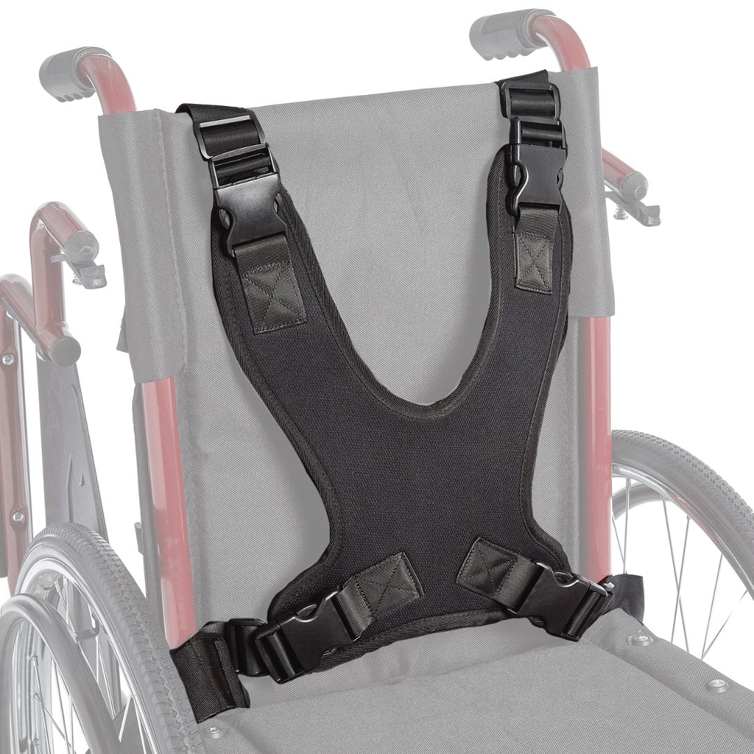 Padded Trunk Harness for Ziggo Wheelchair – Adjustable Straps for Torso Support and Improved Positioning