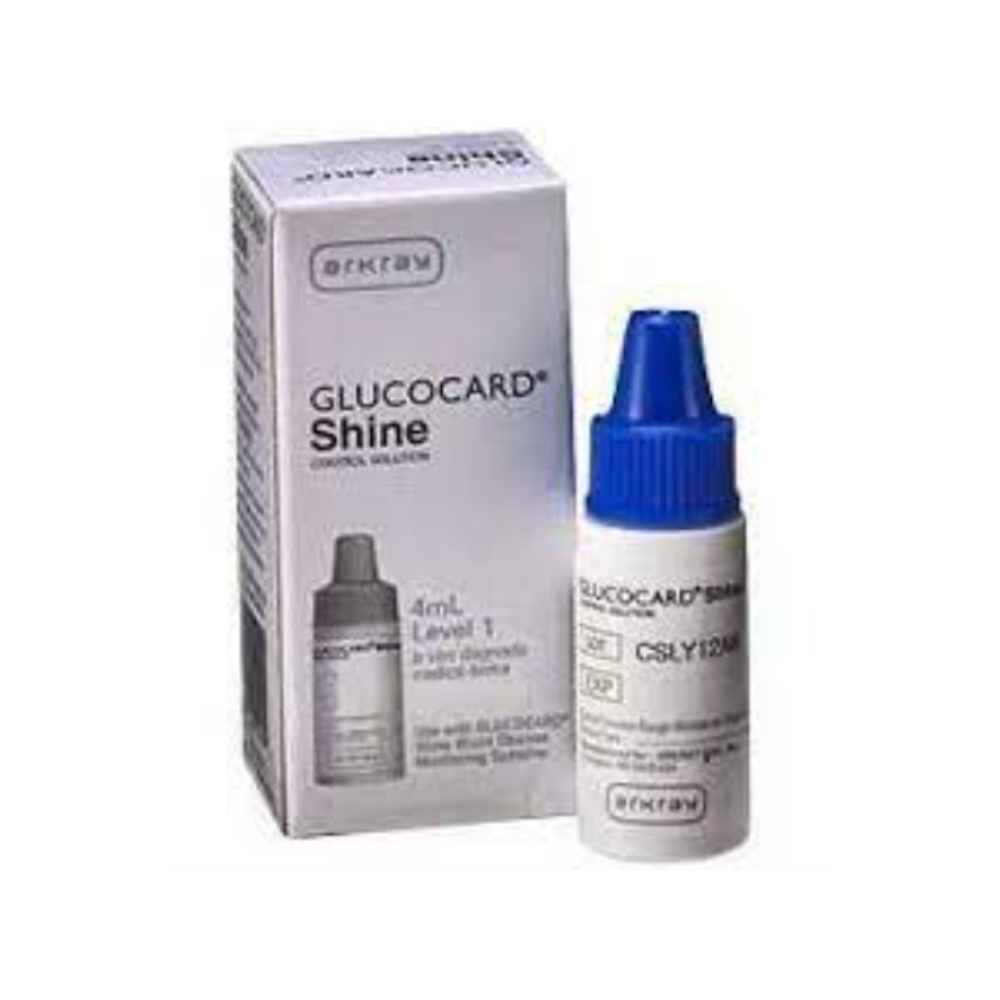 Blood Glucose Control Solution Glucocard Shine 4 mL Level 1