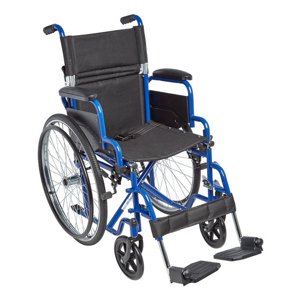 Ziggo Wheelchair 12" to 18" Black Pediatric Wheelchair for Kids & Children