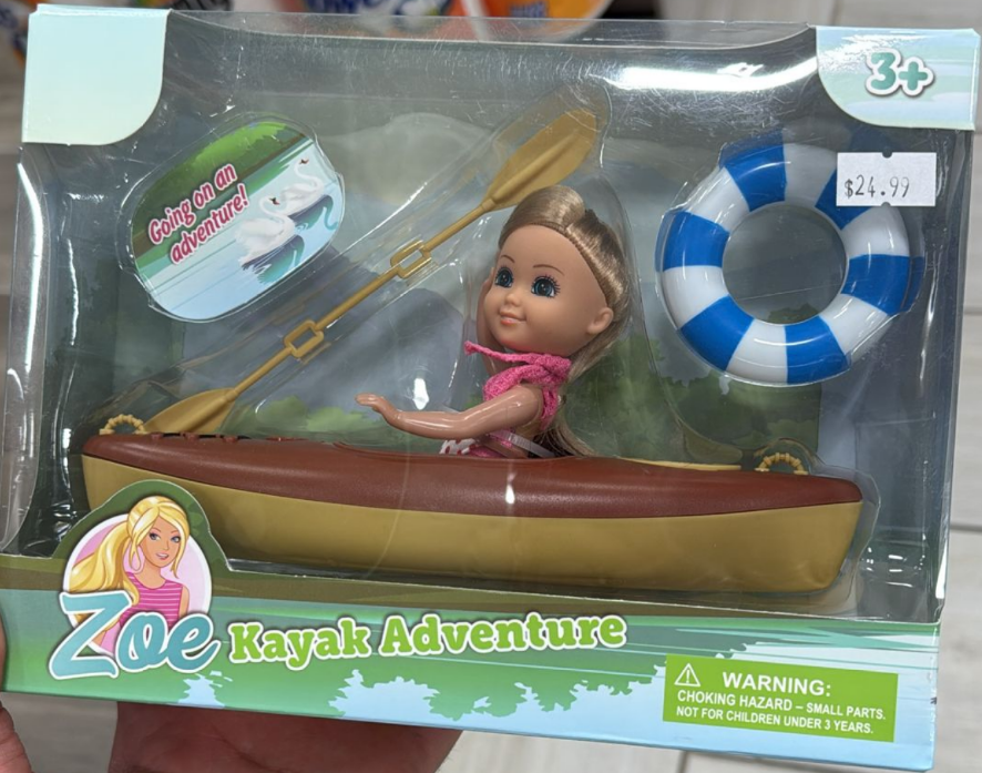Zoe Kayak Adventure Doll Playset