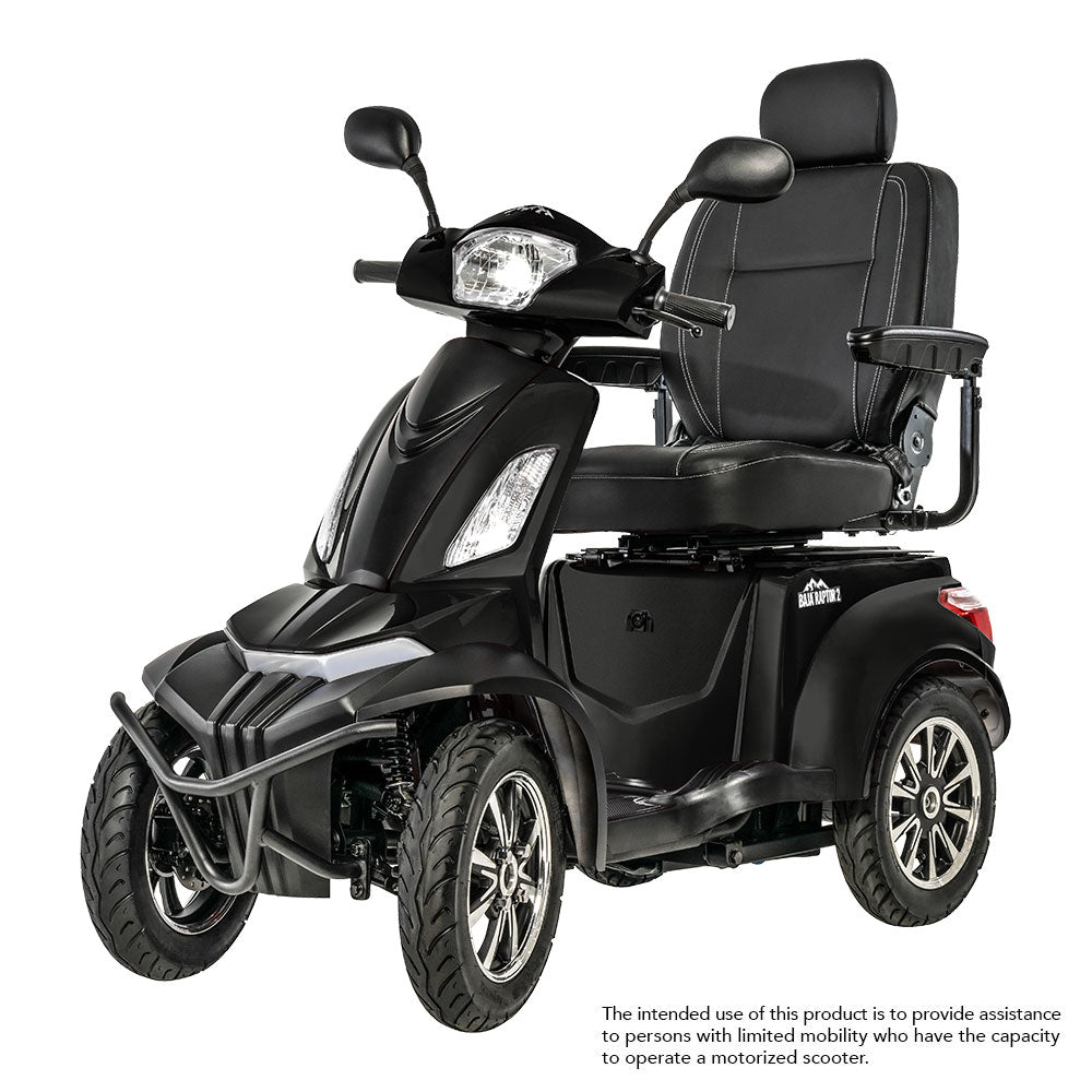 Baja Raptor 2 4-Wheel Outdoor Mobility Scooter – 400 lbs Capacity, 13 MPH Speed, Full Suspension, LED Lighting, Lockable Underseat Storage