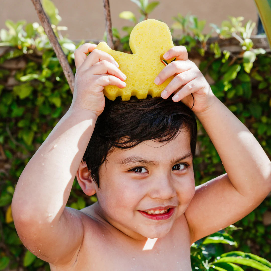 Spongelle Duck Sponge Animal Kids' Quacky Bath Adventure, Watermelon & Apple Infusion