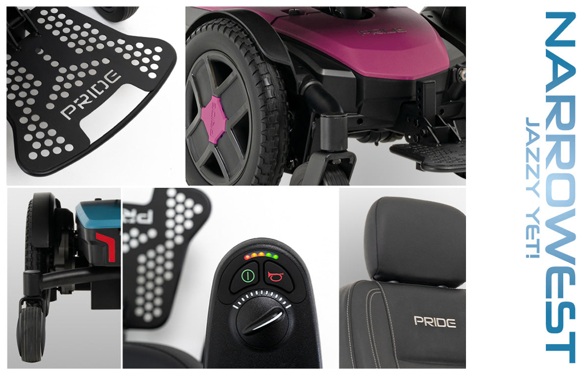 Jazzy EVO 613Li Power Chair – Medicare-Reimbursable, 22” Narrow Base, Lithium-Ion Battery
