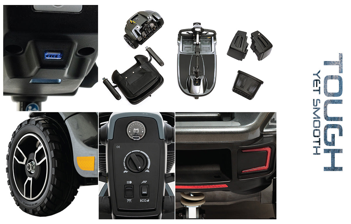 Revo 2.0 3-Wheel Scooter – Rugged Design, Powerful Suspension, Easy Disassembly