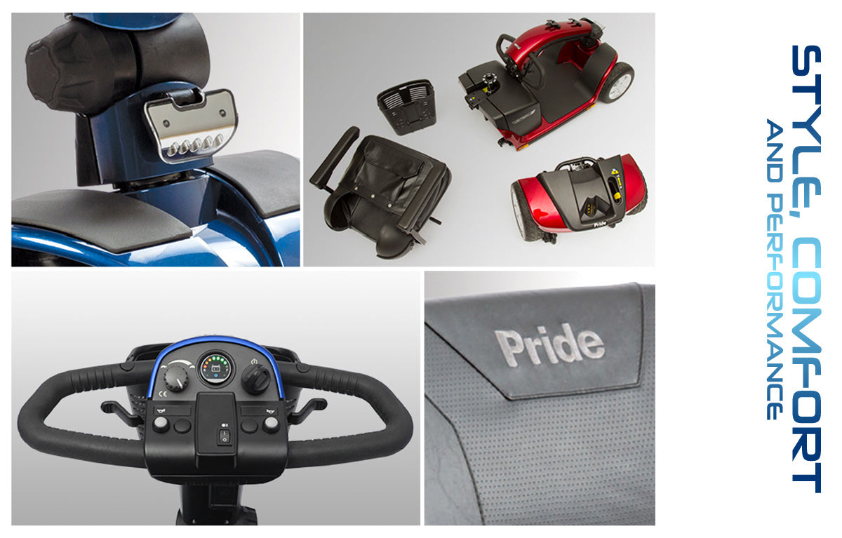 Victory 10 4-Wheel Scooter – One-Hand Disassembly, 16-Mile Range, LED Headlight U1 with EZ Turn Feature