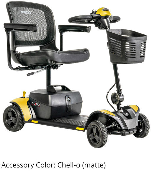Go Go Elite Traveller 2 4-Wheel Scooter – EZ Turn Technology for 3-Wheel Maneuverability with 4-Wheel Stability with 18AH Battery