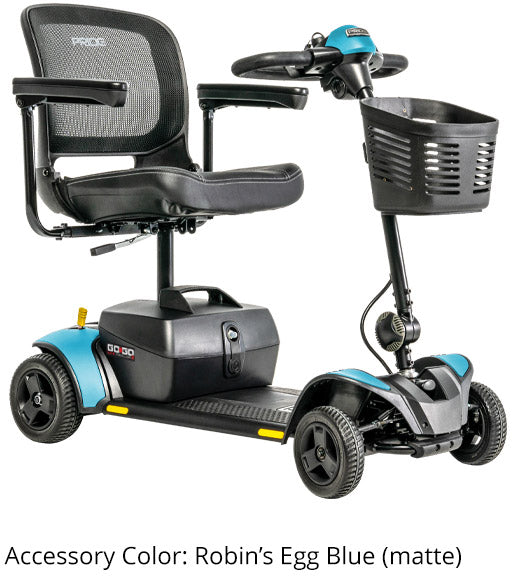 Go Go Elite Traveller 2 4-Wheel Scooter – EZ Turn Technology for 3-Wheel Maneuverability with 4-Wheel Stability with 18AH Battery