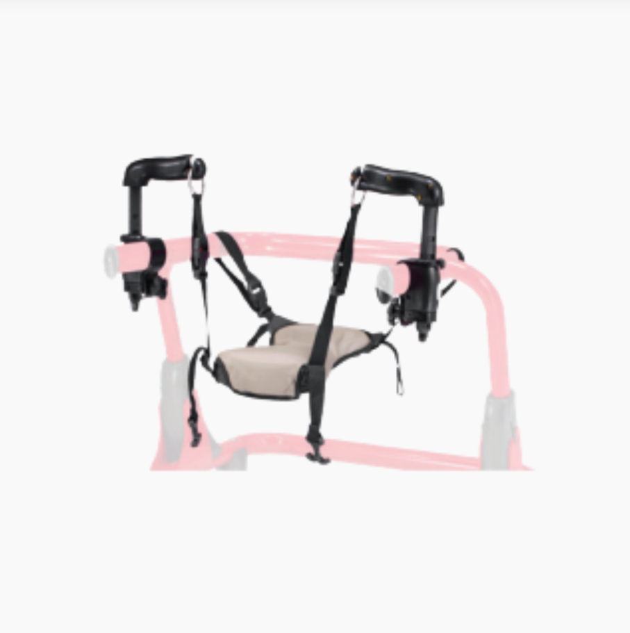 Hip Positioner With Pad, Small for Pivot Gait Trainer
