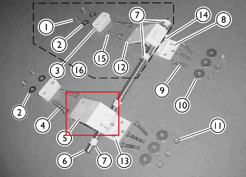 Lower Door Hinge Bracket For ICC Tubs IH3602GXL, IH3652G, IH3752G, IH3802G, IH6302G, IH6302GADH