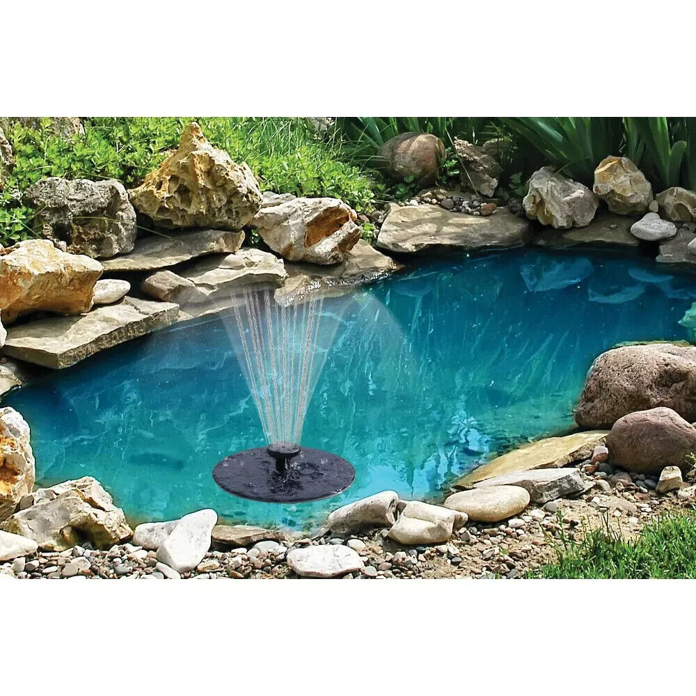 Fast Fountain Solar Powered by Pocket Hose