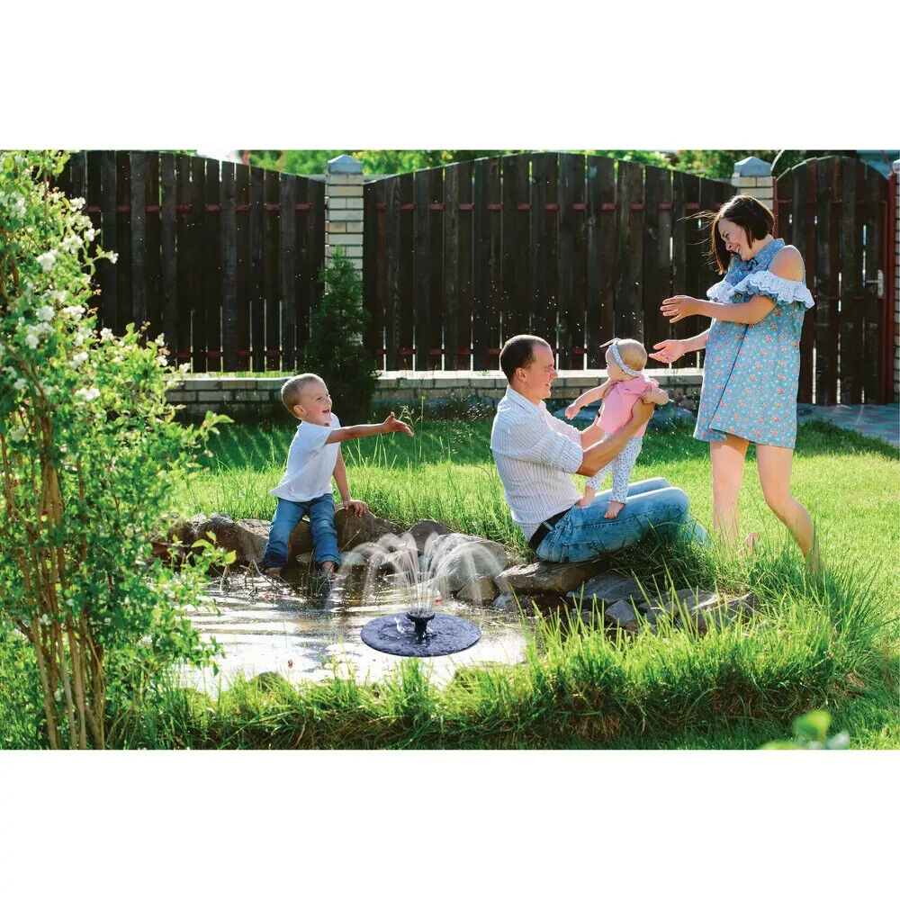 Fast Fountain Solar Powered by Pocket Hose