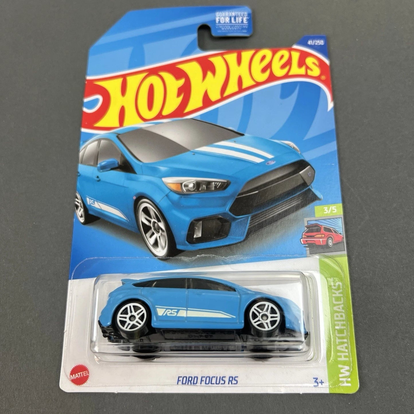 Hot Wheels Ford Focus RS Blue – HW Hatchbacks 41/250 1:64 Diecast