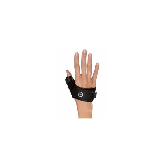 Thumb Brace Exos Short Thumb Spica II Adult Large Hook and Loop Strap Closure Left or Right Hand Black