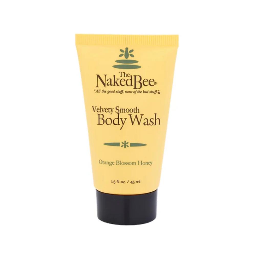 The Naked Bee Travel Orange Blossom Honey Body Wash 1.5 oz.