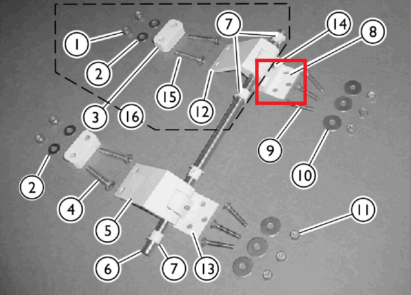 Upper Door Hinge Bracket Invacare For ICC TheraPure Tubs