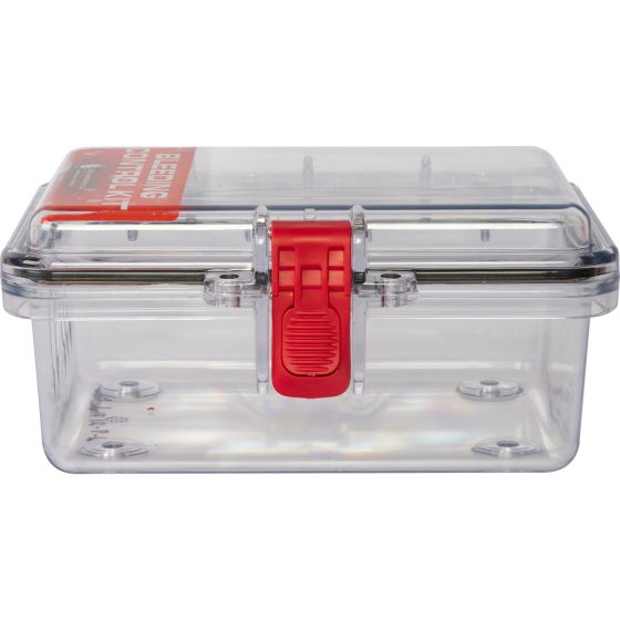 North American Rescue Bleeding Control Wall Case – Clear Polycarbonate Cabinet for Public Access Kit