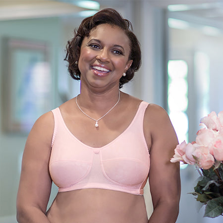 ABC Rose Contour Mastectomy Bra in Rose Effortless Comfort and Support