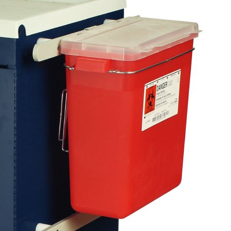 Replacement Sharps Container Harloff Red Base Horizontal / Vertical Entry 3 Gallon