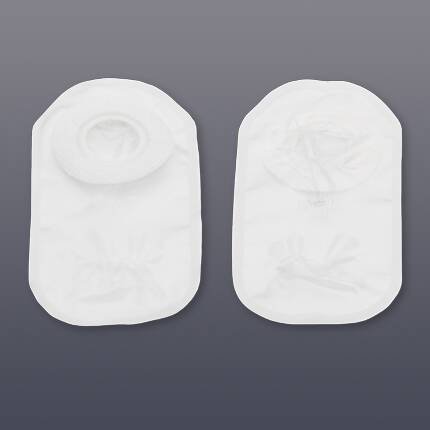 Ostomy Pouch Pouchkins Premie One-Piece System 6 Inch Length Flat, Trim To Fit Up to 5/8 Inch Stoma Closed End