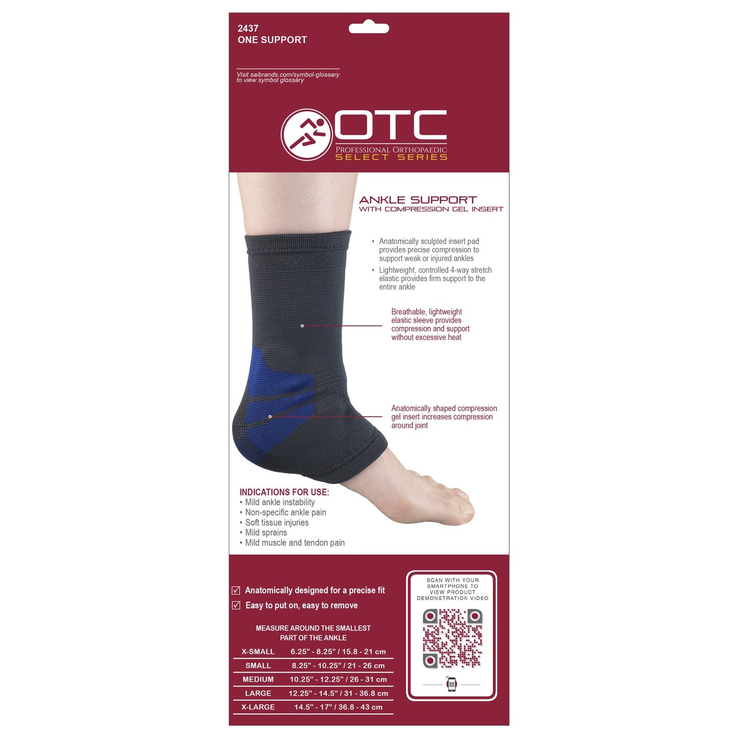 Advanced Ankle Support and Compression Gel Insert for Unparalleled Comfort and Stability