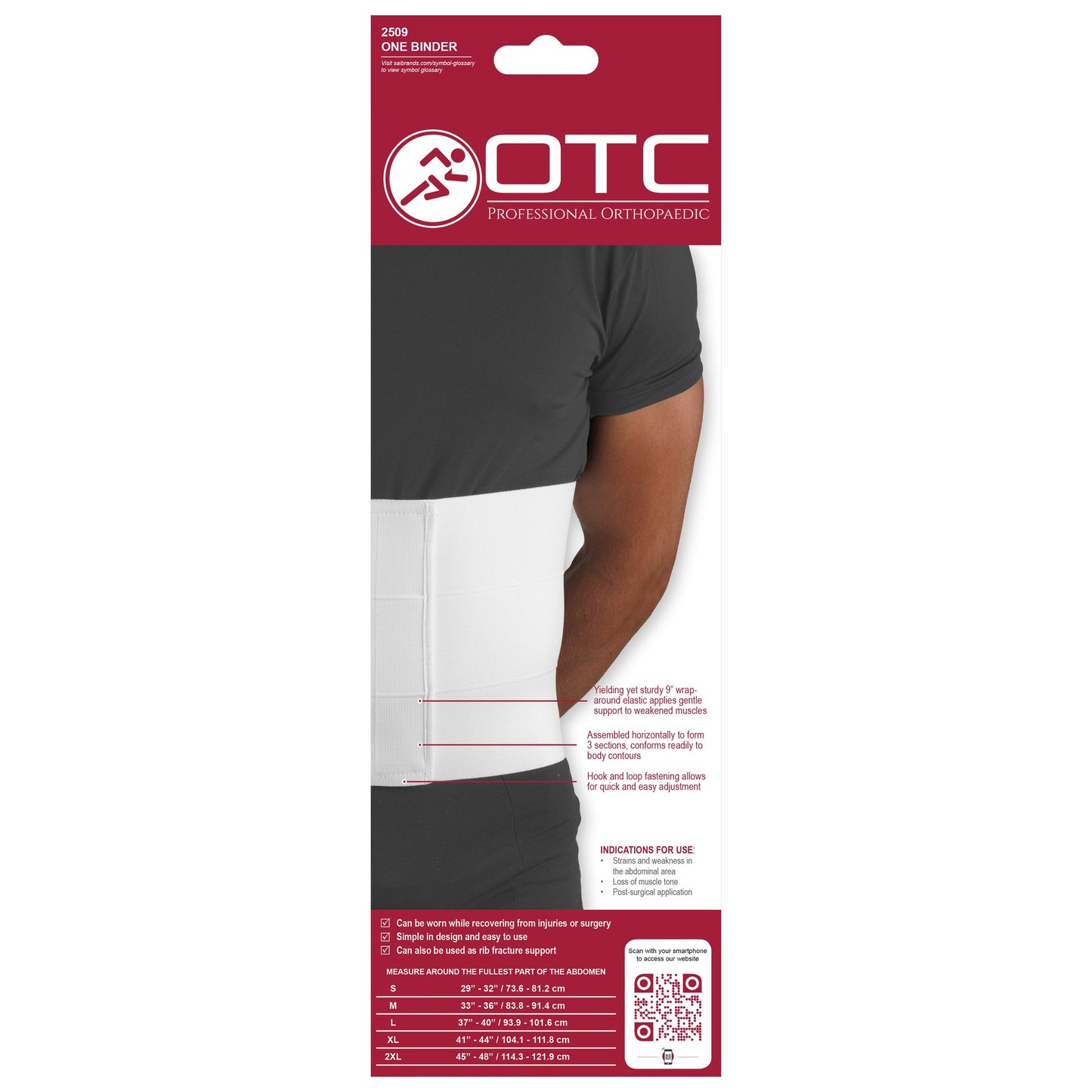 UltraComfort Three Panel Binder for Men Three-Way Support for a Confident Stride