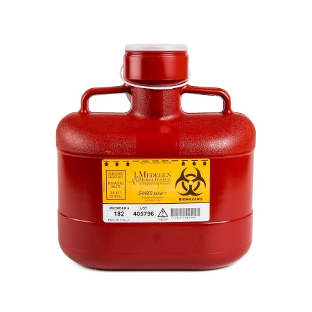 Sharps Container Sharps-Tainer Translucent Base 11 H X 10 W X 6 D Inch Vertical Entry 1.55 Gallon