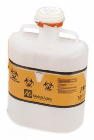 Sharps Container Sharps-Tainer Translucent Base 9 H X 10 W X 6 D Inch Vertical Entry 1.2 Gallon