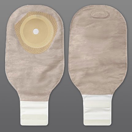Colostomy Pouch Premier One-Piece System 12 Inch Length Pre-Cut 1-3/16 Inch Stoma Drainable