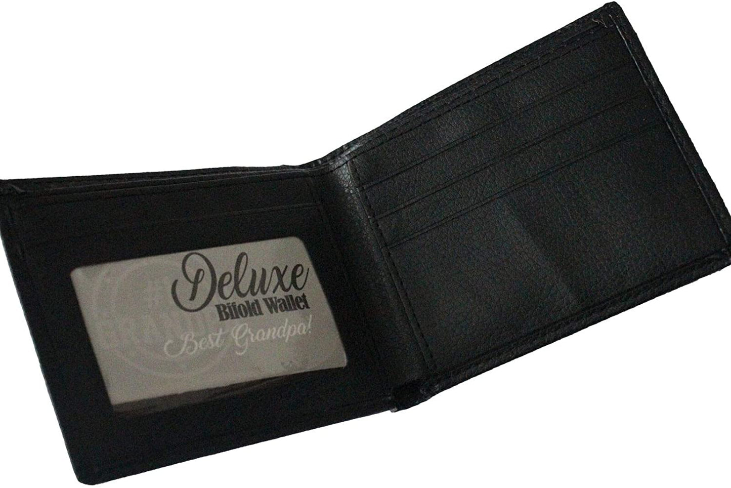 Dad Leather Wallet Embossed - Classic Bi-Fold Design, Stylish and Durable